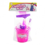 Uklízecí sada pro děti s kyblíkem, mopem a koštětem