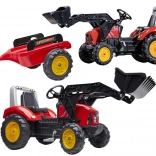 Falk traktor na pedály s přívěsem červený supercharger pro děti od 3 let