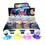 Žertovná mačkací chobotnice antistresová hračka