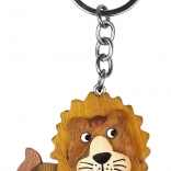 Dřevěná klíčenka Lev