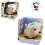 Pejsek chodící plyšový 15 cm