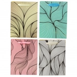 Dárková taška s vlnkovým zlatým vzorem 23 × 18 × 10 cm