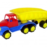 Velký žlutý nákladní vůz s přívěsem 45 cm