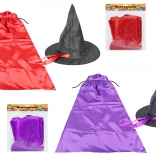 dětský čarodějnický kostým – klobouk a plášť