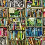 Ravensburger puzzle bizarní knihovna 1000 dílků