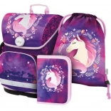 baagl školní set ergo kůň – aktovka, penál a sáček