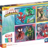 Puzzle 4v1 spidey a jeho úžasní přátelé clementoni