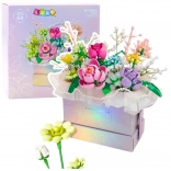 Konstrukční kostky květinová kompozice s LED osvětlením