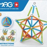 Geomag Supercolor magnetická stavebnice 93 dílků z recyklovaného plastu