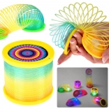 Duha pružinka DISCO 2v1 s LED osvětlením a projektorem