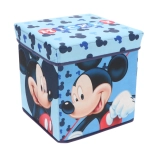 Cozy Noxxiez úložný box a taburetka MICKEY MOUSE 30×30×30 cm