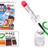 ekologická vodní raketa na stlačený vzduch – vědecké experimenty pro děti (23 dílů)