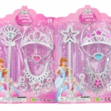 Princeznovská sada korunka a žezlo s náhrdelníkem a náušnicemi