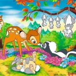Puzzle Bambi a lesní přátelé 160 dílků