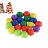 Nerozbitné barevné kuličky v pytlíku 20ks