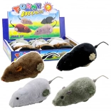 Nakręcaná plyšová myš hračka pro děti a kočky