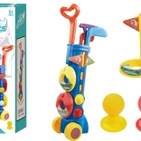 Dětská sada na MINI GOLF s vozíkem a příslušenstvím