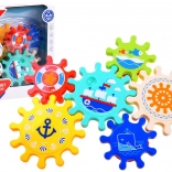 Barevné ozubené kolečka do vody