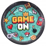 Papírové párty tácky HRA 23 cm – 6 ks