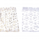 Sáček na dárky Organza s vločkami 25x35 cm Vánoce