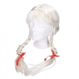 Paruka blond s copánky na karneval pro děti