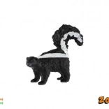 Plastová figurka skunka pruhovaného 5 cm