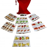 Dřevěné domino Ovoce a zelenina 28 dílů