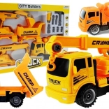Sada rozmontovatelných stavebních vozidel