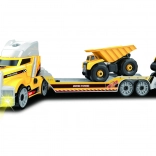 Šroubovací auto tahač se stavebními stroji 62 cm se světly a zvuky