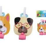 Párty frkačky s motivem psa – 6 ks