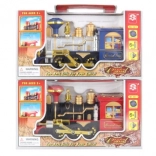 Kouřící plastová lokomotiva na baterie