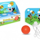 Krtečkova košíková – závěsný basketbalový koš s míčkem na dveře