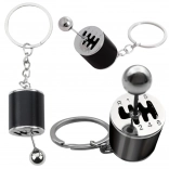 Kovový klíčenka řadicí páka – černá