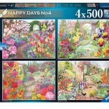 Ravensburger puzzle Nádherné zahrady 4×500 dílků
