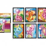 Mozaika Mini Dinosaurus Třpytivý 10x12 cm