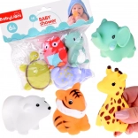 Gumová zvířátka do koupele – sada 4 ks pro děti 6+ měsíců