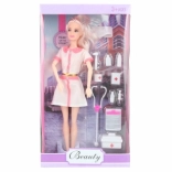 Panenka doktorka s kloubovými pažemi a doplňky 29 cm