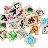 Detoa dřevěné pexeso zoo