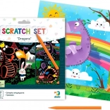 dodo škrabací obrázky draci 20 × 20 cm