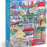 Galison puzzle Města světa Michael Storrings 1000 dílků