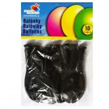 Černé latexové balónky na oslavy
