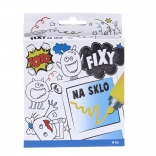 Fixy na sklo – sada 8 barev