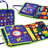 Dětská senzorická vzdělávací deska modrá