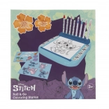 Stojan s omalovánkami Lilo a Stitch a barvami
