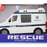 Městské policejní auto na baterie se světly a zvuky