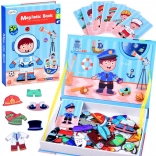 Magnetická kniha skládačka – povolání, 59 dílků
