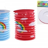 Lampion válec Duha 15 cm