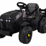 Dětský elektrický traktor Titanium Z s přívěsem – černý