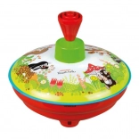 Točící káča Krtek s kovovým/plastovým designem