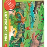 Čti a nalepuj – Mezi dinosaury, kniha se samolepkami